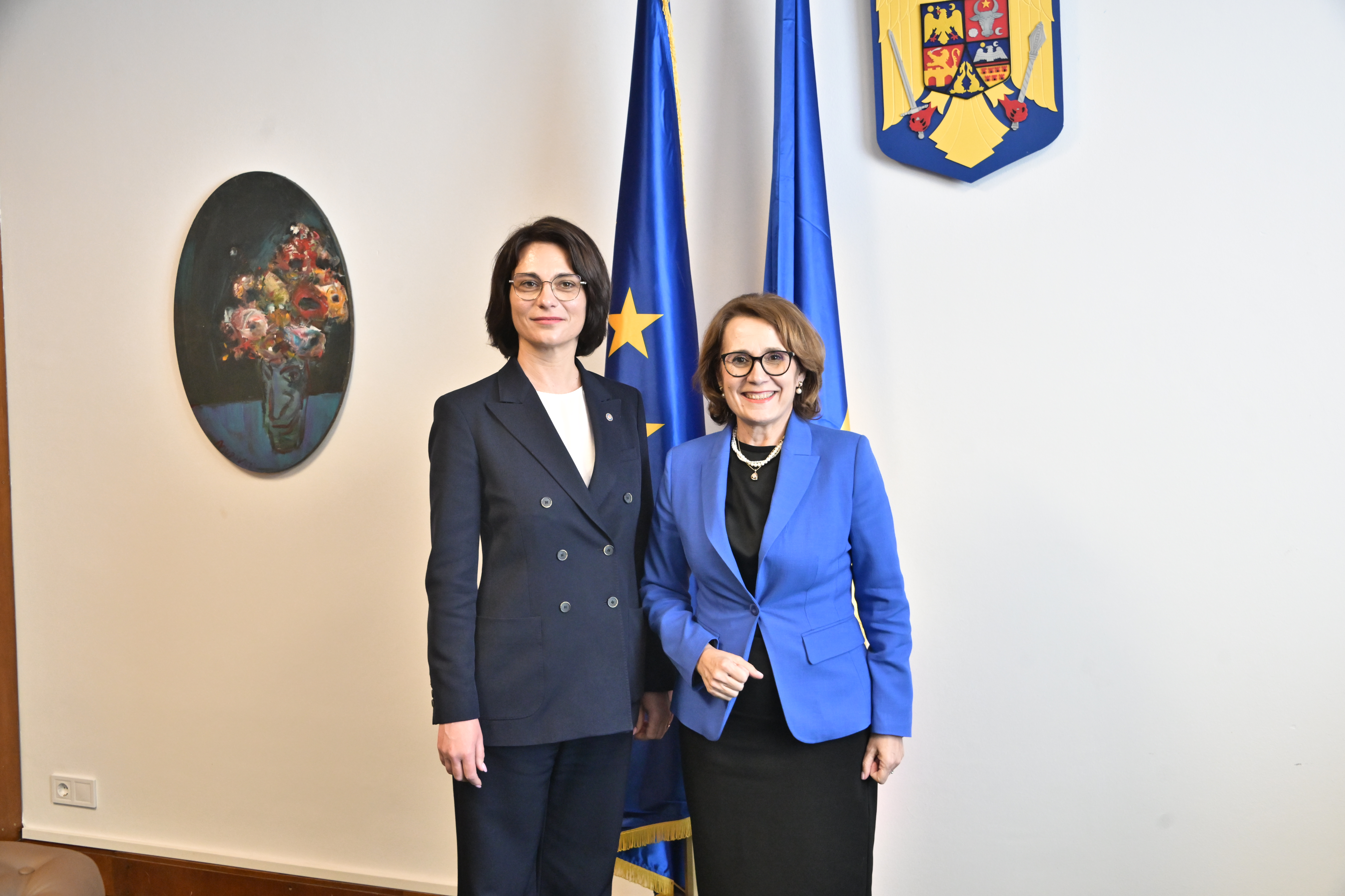 Întrevederea senatoarei Nicoleta Pauliuc, preşedinta Comisiei pentru apărare, ordine publică şi siguranţă naţională a Senatului, cu Daniella Misail Nichitin, ministrul Afacerilor Interne al Republicii Moldova